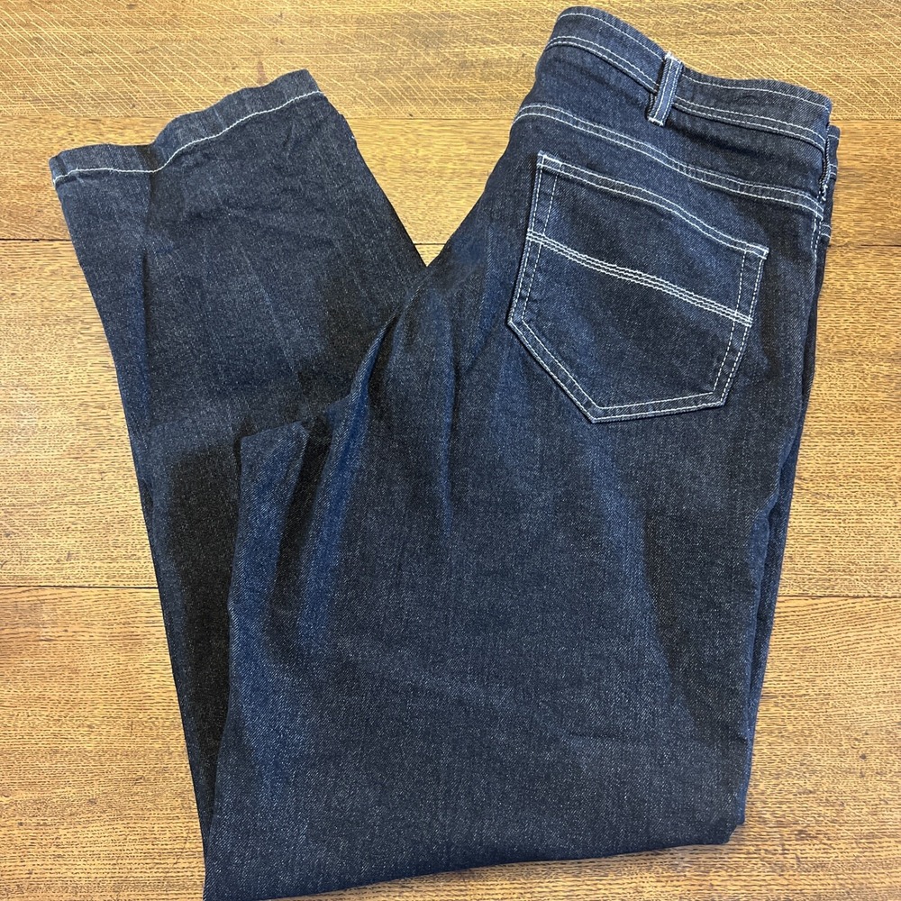 Duke Haband Jeans Mens 38 Blue Pocket Grandpacore Casual Cotton 38 Long